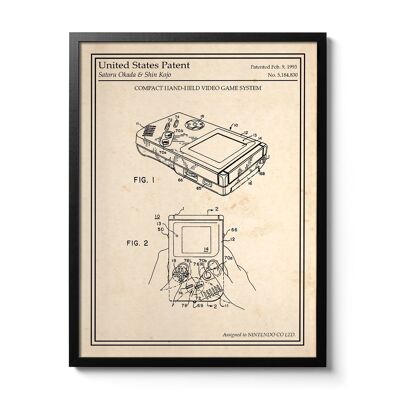 GameBoy Patent Poster