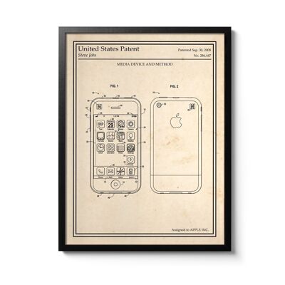 Affiche brevet Iphone