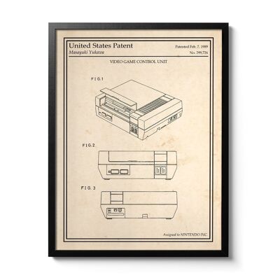 Affiche brevet Nintendo
