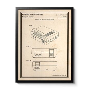 Affiche brevet Nintendo 1