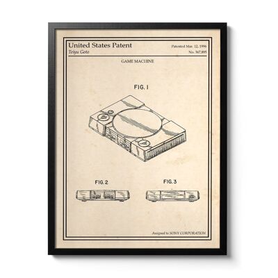 Affiche brevet PlayStation