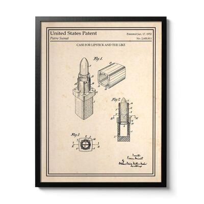 Lipstick patent poster