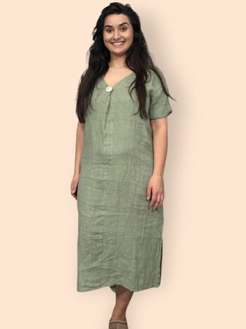 Robe Midaxi en pur lin durable et écologique 10