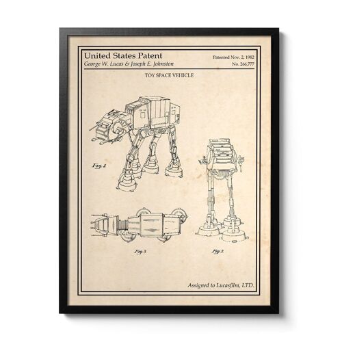 Affiche brevet Star Wars - AT-AT Imperial Walker