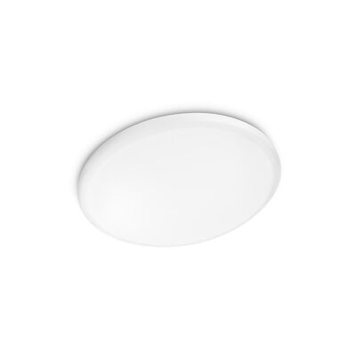 Ledkia White LED Ceiling Light 17W MyLiving Twirly Warm White 2700K