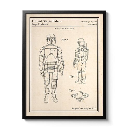 Affiche brevet Star Wars - Boba Fett