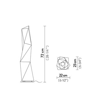 Ledkia Lampadaire SLAMP Diamond Floor Grand Blanc 2