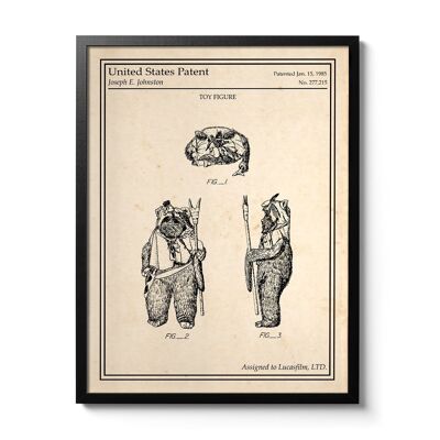 Star Wars patent poster - Ewok