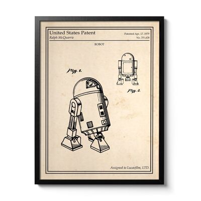 Affiche brevet Star Wars - R2-D2