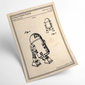 Affiche brevet Star Wars - R2-D2 2