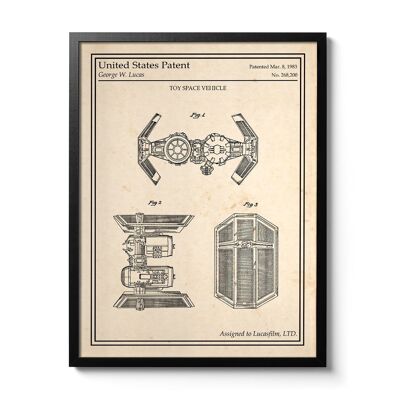 Star Wars-Patentplakat – Krawattenbomber