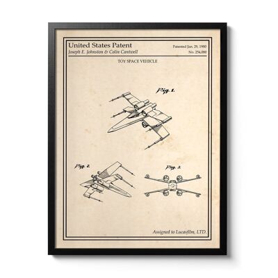 Star Wars-Patentplakat - X-Wing