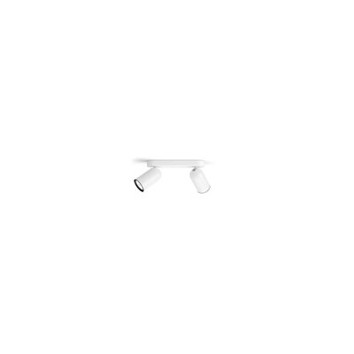 Ledkia Lampada da Soffitto 2 Faretti Pongee Bianco