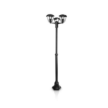 Ledkia Lampadaire Extérieur Pied Surface 184cm Creek Noir 1