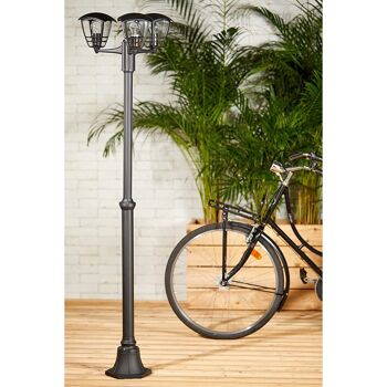 Ledkia Lampadaire Extérieur Pied Surface 184cm Creek Noir 3