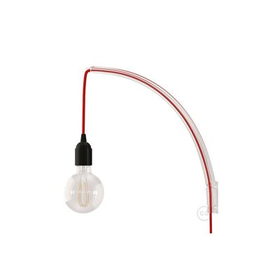 Ledkia Archet(To) Support Mural pour Lampe à Suspension Creative-Cables Modèle ARCHETTO Transparent