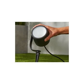 Ledkia Spot LED d'extérieur avec piquet de terre 24V DC Couleur Blanc Hue Lily XL RGBW 8