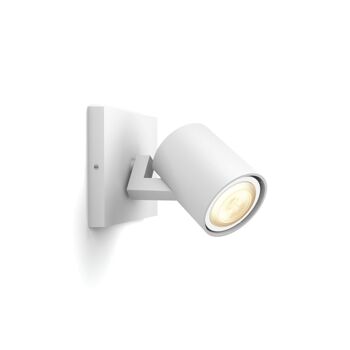 Ledkia White Ambiance Applique 1 Spot GU10 Hue Runner Blanc 1