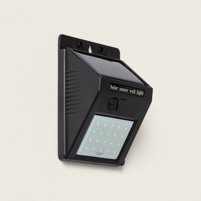 Ledkia Aplique de Pared Exterior Solar LED IP65 Encendido Crepuscular Blanco Frío 6500K