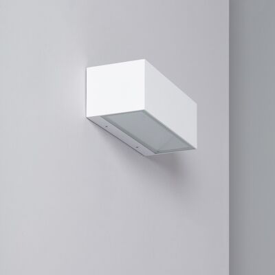 Ledkia LED-Außenwandleuchte, 18 W, Aluminium, doppelseitige Beleuchtung, CCT wählbar, Gropius-Weiß