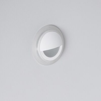 Ledkia LED Beacon 3W Recessed Circular Wall White Occulare Neutral White 4000K