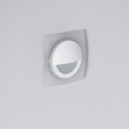 Ledkia Baliza Exterior LED 3W Empotrable Pared Cuadrado Blanco Occulare Blanco Neutro 4000K