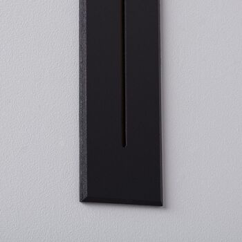 Ledkia Balise Extérieure LED 3W Encastrable Mural Rectangulaire Noir Linéaire Wabi Blanc Chaud 2700K 4