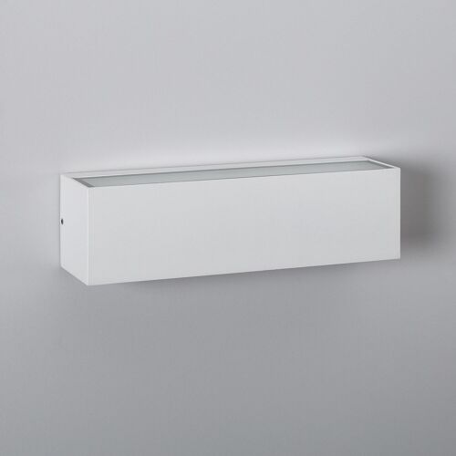 Ledkia Aplique de Pared Exterior LED 10W Iluminación Doble Cara Rectangular Blanco Lena Blanco Cálido 2700K