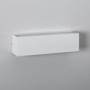 Ledkia Applique Extérieure LED 10W Éclairage Double Face Rectangulaire Blanc Lena Blanc Chaud 2700K 1