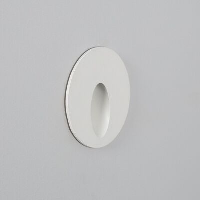 Ledkia Baliza Exterior LED 3W Empotrable Pared Circular Blanco Boiler Blanco Cálido 2700K