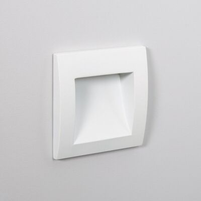 Ledkia Baliza Exterior LED 4W Empotrable Pared Cuadrado Blanco Leif Blanco Cálido 2700K