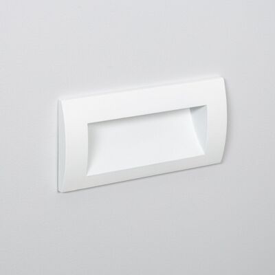 Ledkia Baliza Exterior LED 4W Empotrable Pared Rectangular Blanco Elin Blanco Cálido 2700K