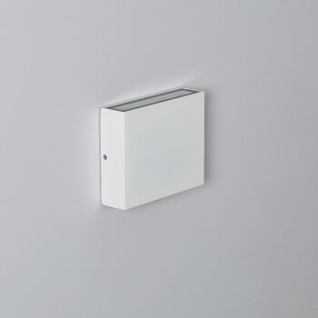 Ledkia Applique Extérieure LED 6W Éclairage Double Face Carré Blanc Kaysa Blanc Chaud 2700K 1