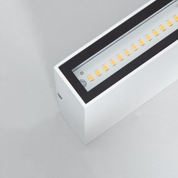Ledkia Applique Extérieure LED 10W Éclairage Double Face Rectangulaire Blanc Kaira Blanc Neutre 4000K 5