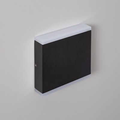 Ledkia Outdoor Wall Light LED 6W Double Sided Lighting Square Black Orus Neutral White 4000K