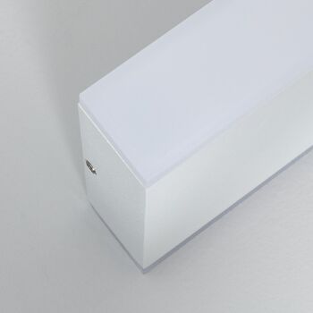 Ledkia Applique Extérieure LED 10W Éclairage Double Face Rectangulaire Blanc Hera Blanc Neutre 4000K 5