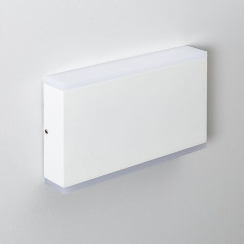 Ledkia Aplique de Pared Exterior LED 10W Iluminación Doble Cara Rectangular Blanco Hera Blanco Cálido 2700K