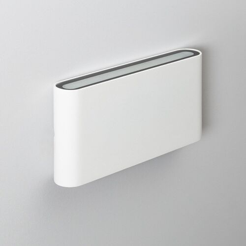 Ledkia Aplique de Pared Exterior LED 12W Iluminación Doble Cara Rectangular Blanco Einar Blanco Cálido 2700K