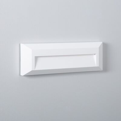 Ledkia Baliza Exterior LED 2W Superficie Pared Rectangular Blanco Élide Blanco Neutro 4000K