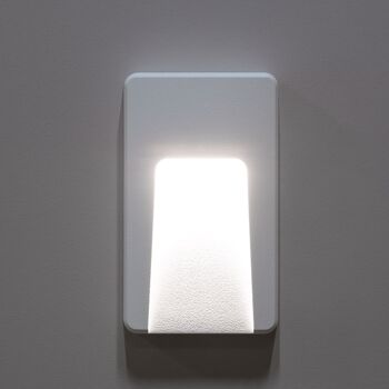 Ledkia Balise Extérieure LED 3W Rectangulaire Surface Murale Blanc Joy Blanc Chaud 2700K 7