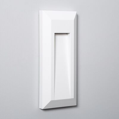 Ledkia Baliza Exterior LED 1W Superficie Pared Rectangular Blanco Gisli Blanco Neutro 4000K