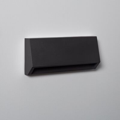 Ledkia Outdoor Beacon LED 3W Rectangular Wall Surface Black Valeta Neutral White 4000K