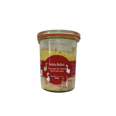 Jar of natural foie gras