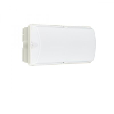 Ledkia LED Wall Light 6W IP65 Rectangular Ledinaire WL055V Warm White 3000K