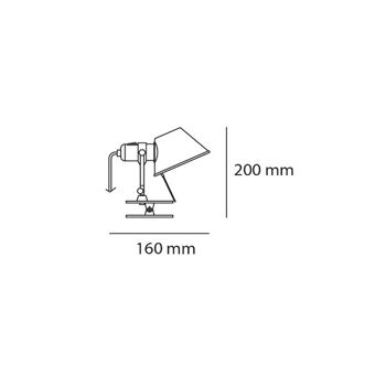 Ledkia Tolomeo Micro Applique avec Pince en Aluminium ARTEMIDE 2