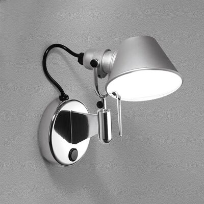 Ledkia Tolomeo Micro Faretto LED-Wandleuchte mit dimmbarem ARTEMIDE-Schalter, Warmweiß 2700 K