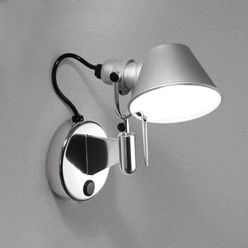 Ledkia Tolomeo Micro Faretto Applique LED avec Interrupteur ARTEMIDE Dimmable Blanc Chaud 3000K 1