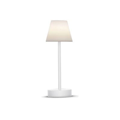 Lampada da tavolo Ledkia Lola Slim 30 Batteria Bianca