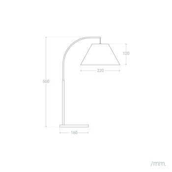 Lampe de table en rotin Ledkia Keops blanc 2