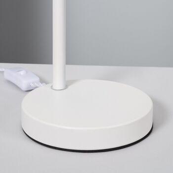 Lampe de table en rotin Ledkia Keops blanc 4